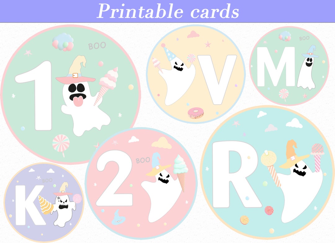 Printable Alphabet and Number Flashcards Classroom Etsy