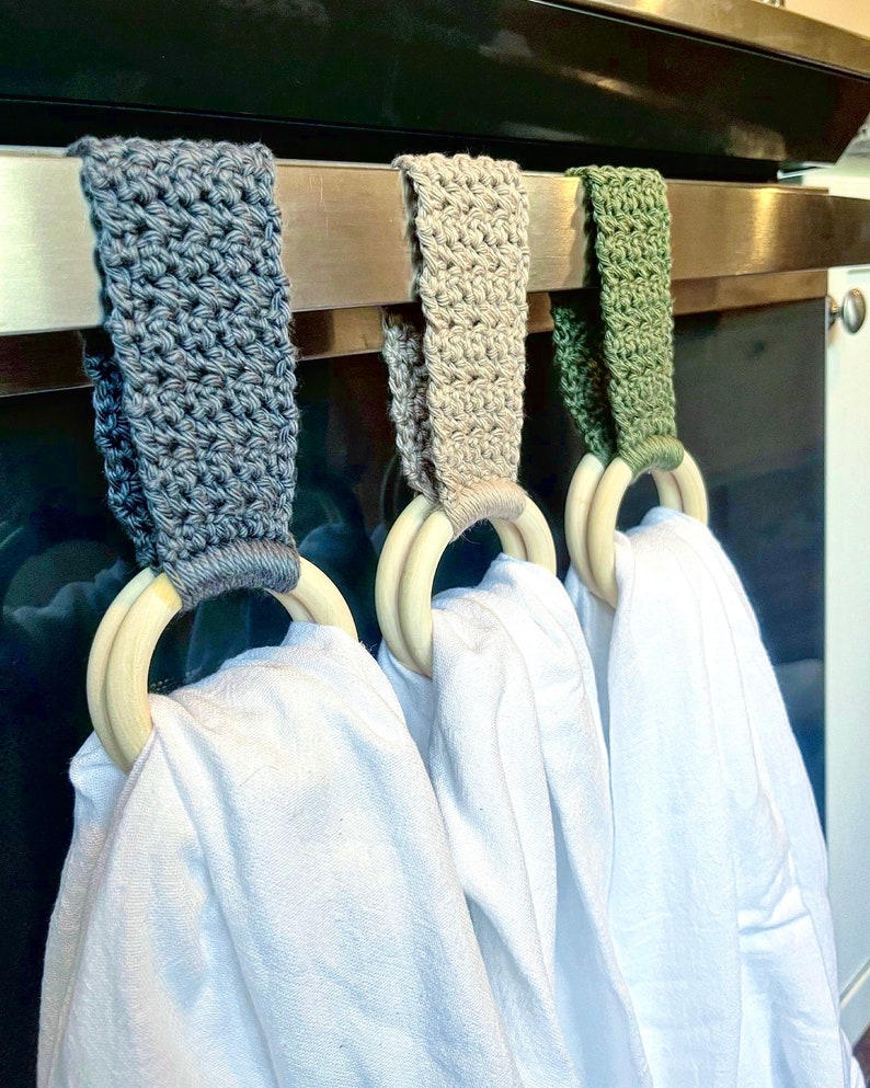 Oakhill Kitchen Towel Hanger Crochet Pattern Etsy
