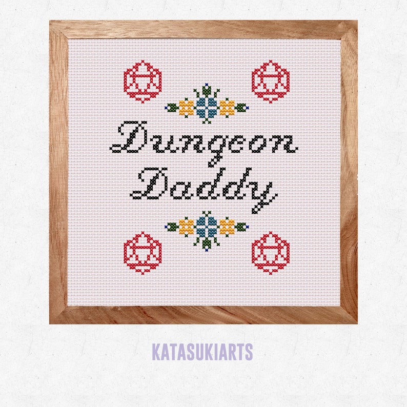 DND Cross Stitch Pattern, Dungeons and Dragons PDF Pattern, Funny ...