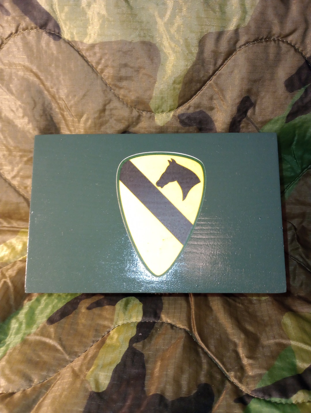 1ST CAVALRY DIVISION CAV HAT CAP PATCH OD GREEN US ARMY VETERAN FORT HOOD HORSE - Foto 10