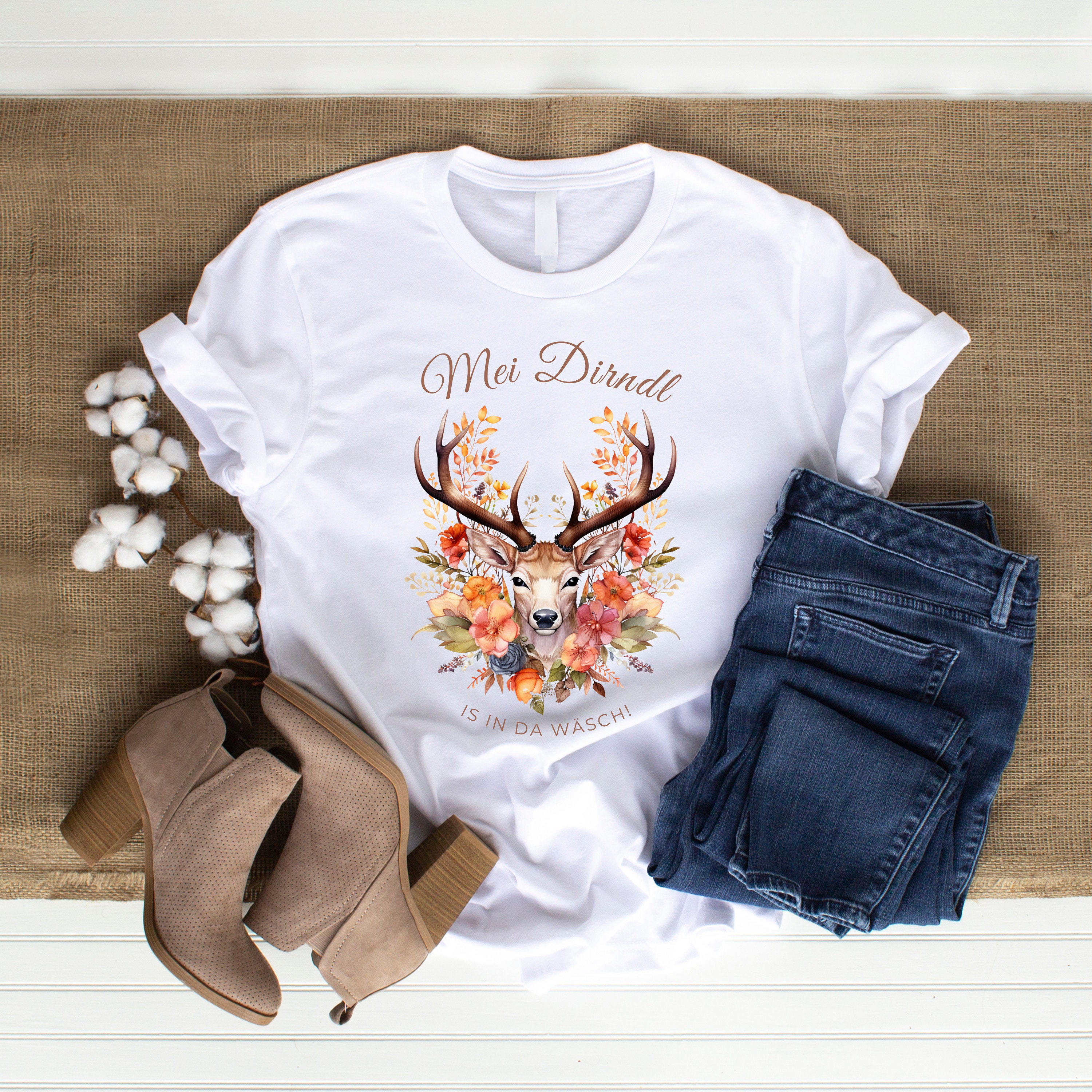Damen Trachten-Tanktop 'Mei Dirndl Is Da Wäsch' – Witzig Für Oktoberfest & Trachtenparty!
