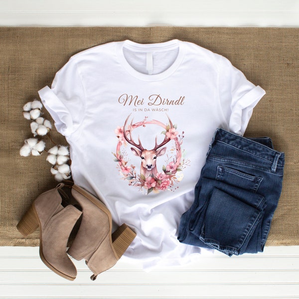 Volksfest Shirt Volksfest Damen Shirt | "Mei Dirndl is in da Wäsch!" Volksfest TShirt Volksfest Frauen Shirt Dirndl Shirt Trachten Shirt