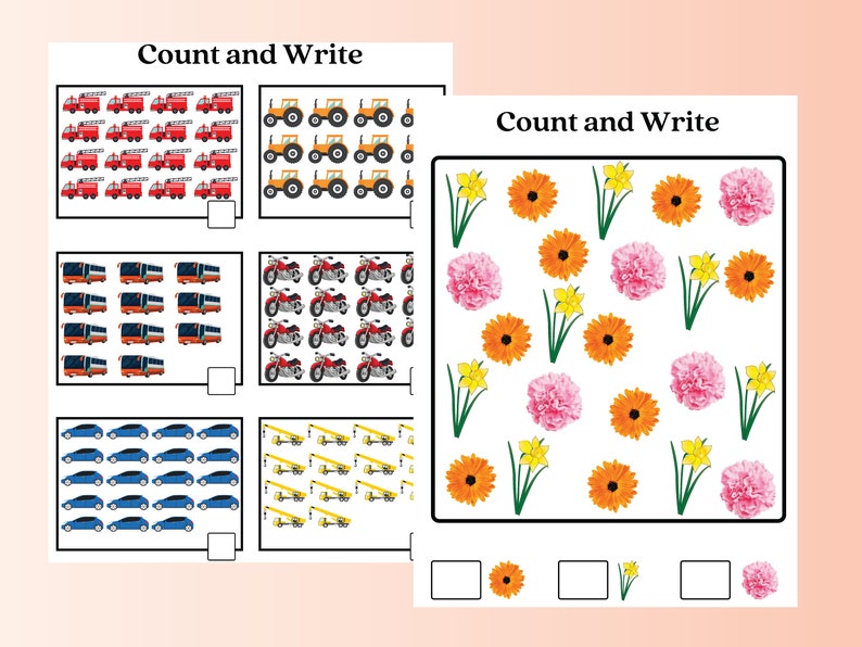 Learning Numbers Activity Printables for Preschoolers and Toddlers ...