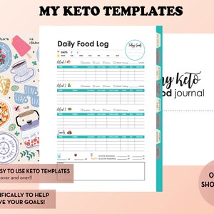 Keto Planner Printables, Ketogenic Diet Templates, Keto Inserts, Keto ...