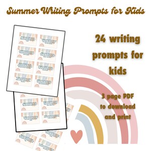 Questi 24 suggerimenti di scrittura aiutano i bambini a rispolverare le loro capacità di scrittura. Utilizzare per l&#39;arricchimento estivo o il supporto durante l&#39;anno scolastico.