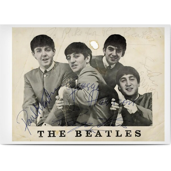 Beatles signed Postcards print 10 x 15 cm - FREE SHIPPING