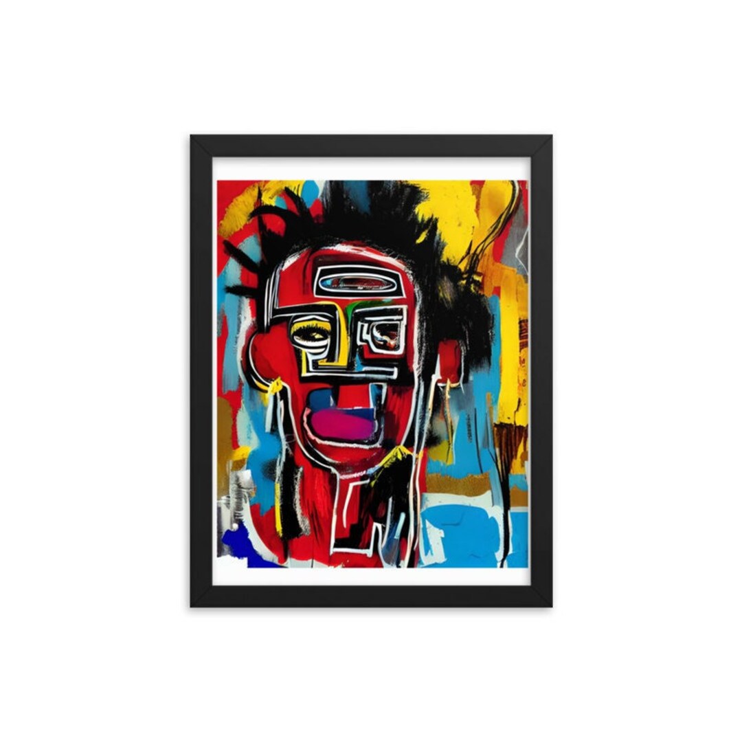 Portrait Basquiat Poster for Printing Collection Artwork Illustrations