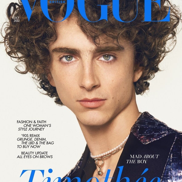 Timothee Chalamet Vogue October 2022 Magazine 304 pages - PDF digital download