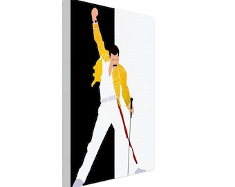 Queen Freddie Mercury canvas 20x30cm / 8x12" - FREE SHIPPING