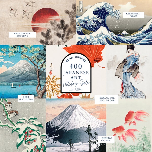 Japanese Gallery Wall Art Set - 400 Mega Bundle: Transform Your Space Instantly!