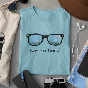 Maglietta unisex Nature Nerd: amante della natura, piante, animali, biologia, maglietta grafica, escursionismo, attività all'aperto