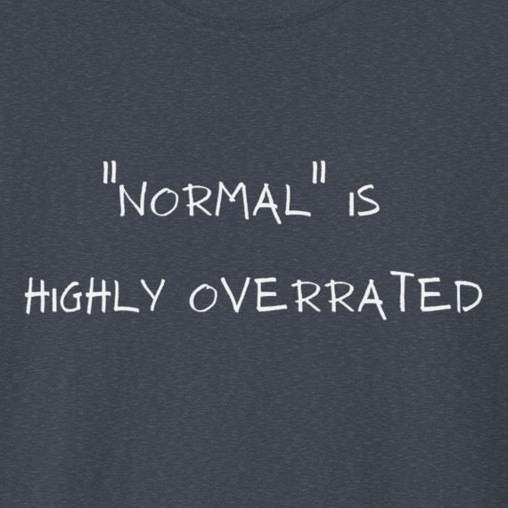 Normal is Highly Overrated T-Shirt: Unisex Soft Tee