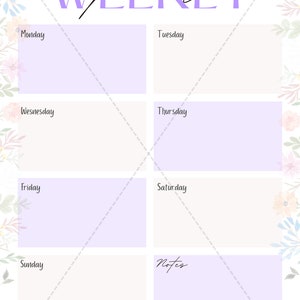 Weekly Planner Printable, ADHD Planner, Work From Home Routine, Undated ...