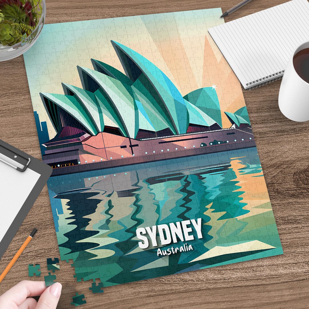 Met Opera Puzzle Sydney Opera House Puzzle: Australia Landmark, Colorful Design, Water ...