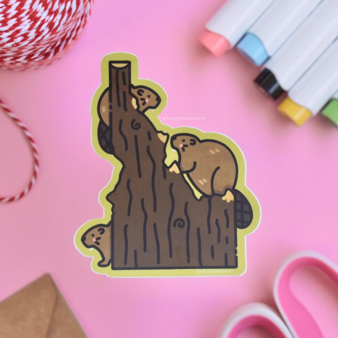 Idaho Beaver Vinyl Sticker, Unique Idaho State Laptop Water Bottle ...