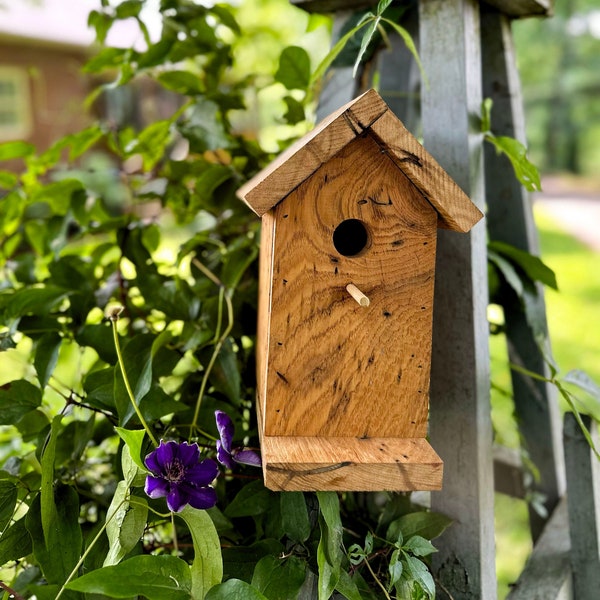 Wormy Chestnut Birdhouse