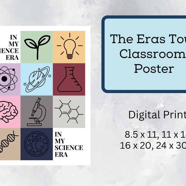 Eras Tour Science Classroom Poster (The Original)