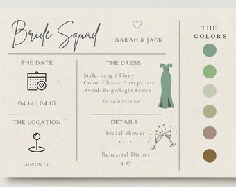 Bridesmaid Card