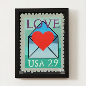 USA Briefmarken Style Poster | Liebe Poster | Wandkunst