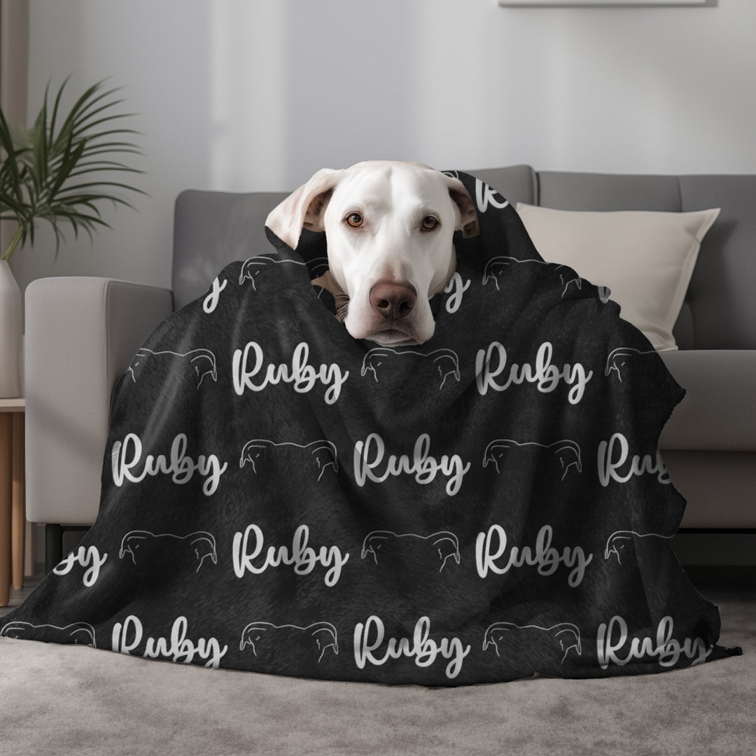 Custom Dog Blanket, Custom Name Blanket, Gift for Dog Lover, Cat Name