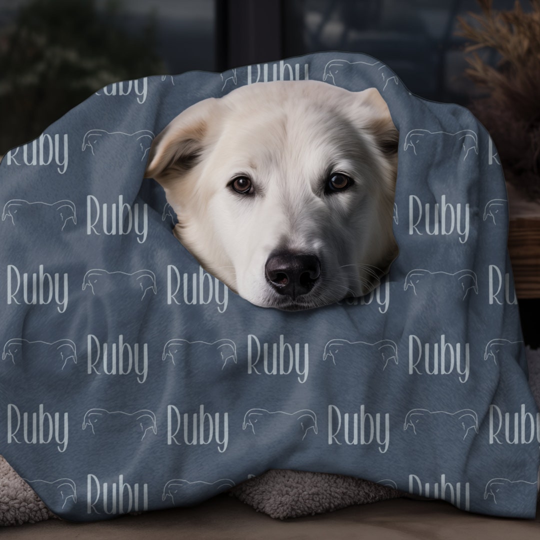 Custom Dog Blanket, Custom Name Blanket, Gift for Dog Lover, Cat Name