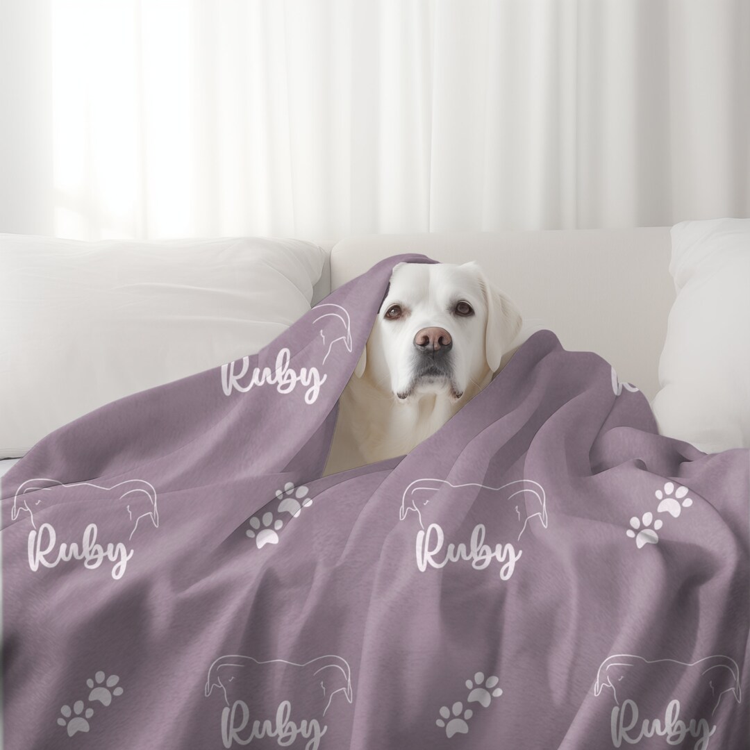 Blanket Customized Monogrammed Pet Blankets Pet Supplies