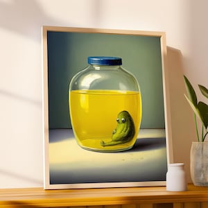 Die letzte Pickle Poster, lustige Küche Wandkunst & Dekor, Kunstdruck, Kunstdruck, digitaler Download, Pickle Art