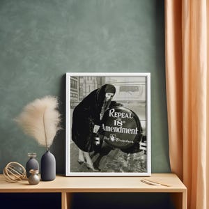 Repeal 18th Amendment, Prohibition Wall Art, Bar Cart Decor, Vintage Wall Art, Prohibition Poster, Digital Download