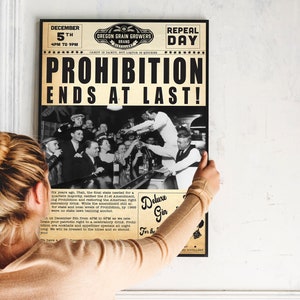 Verbot Endet Vintage Kunstdruck: Aufheben 1933 Feier (Digitaler Download)
