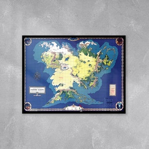 Lord Of The Rings Map, Middle Earth Map, LOTR, Lord Of The Rings, Middle Earth, Map Of Middle Earth, LOTR Print, LOTR Map, Map Wall Art