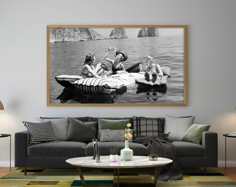 Capri Lake 1939 Poster: Vintage Floating Luncheon (Digitaler Download)