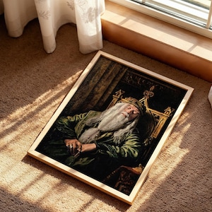 Póster de Albus durmiente: regalo de arte de la escuela de magos (descarga digital)