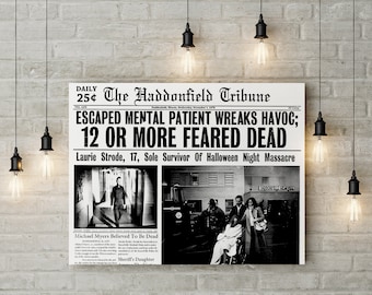 Michael Myers Halloween Print: Spooky Horror Movie Poster (Digital Download)