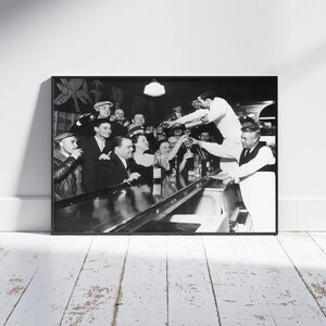 Prohibition Era Photo Print: Vintage Bar Scene (Digital Download)
