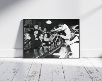 Prohibition Era Photo Print: Vintage Bar Scene (Digital Download)