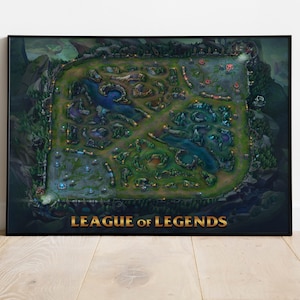Kaart Summoner's Valley, League of Legends-kaart, League of Legends-poster, League of Legends, League of Legend, League of Legends-gamekaart