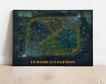 Mapa del Valle del Invocador: Póster de League of Legends (Descarga digital)
