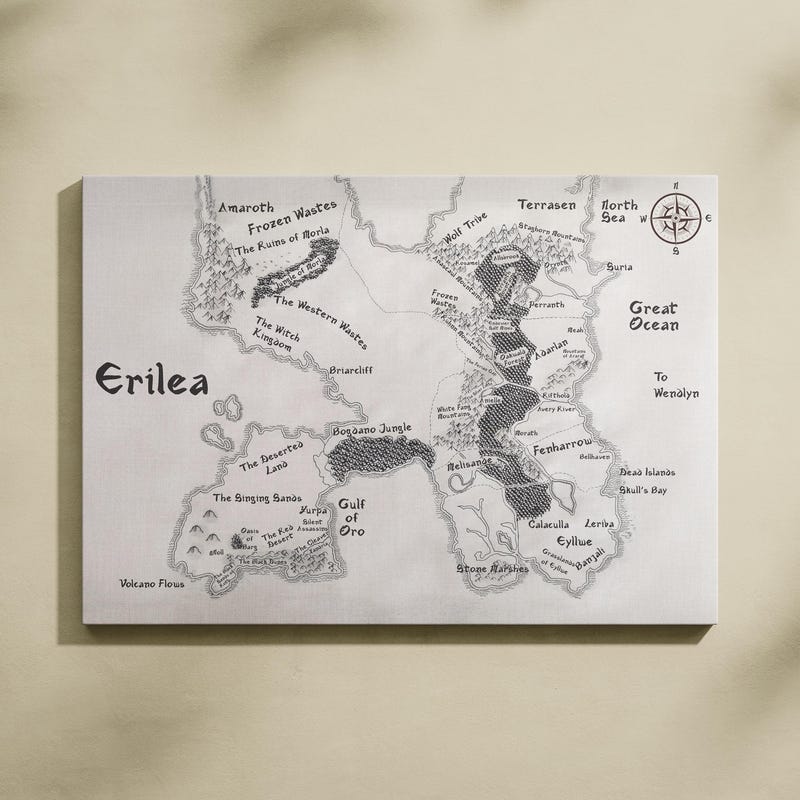 Acotar Map Printable - Etsy