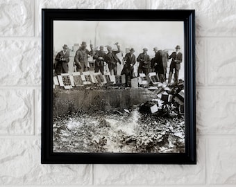 Prohibition Black and White Photo Art: Vintage Bar Decor (Digital Download)