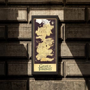 Game Of Thrones Karte, Westeros Map, Game Of Thrones, GOT, Game Of Thrones Karte Wandkunst, Game Of Thrones Geschenk, Westeros, Map Art