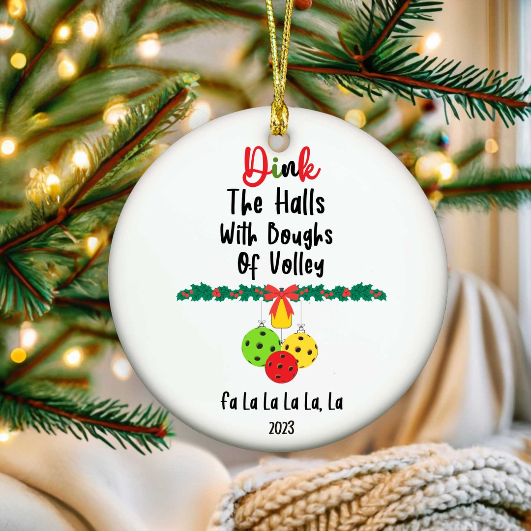 Pickleball Ornament, Pickle Ball Ornaments, Giftfor Pickleballer, Ornament for Pickleball