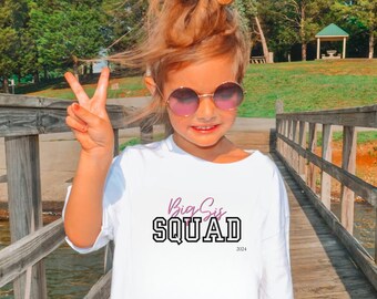Big Sis Squad T-shirt - Pregnancy Announcement Gift