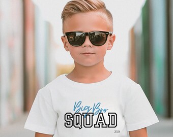 Big Bro Squad Tee, Pregnancy Announcement Shirt