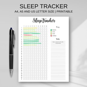 Printable Sleep Tracker Chart | Log Sleep Hours | Monthly Sleep Log PDF | Sleep Analysis Chart | Health Planner | Sleep Journal | Digital