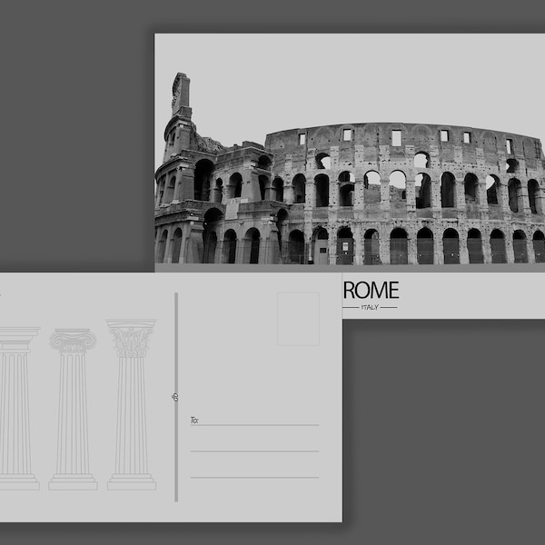 rome city postcard