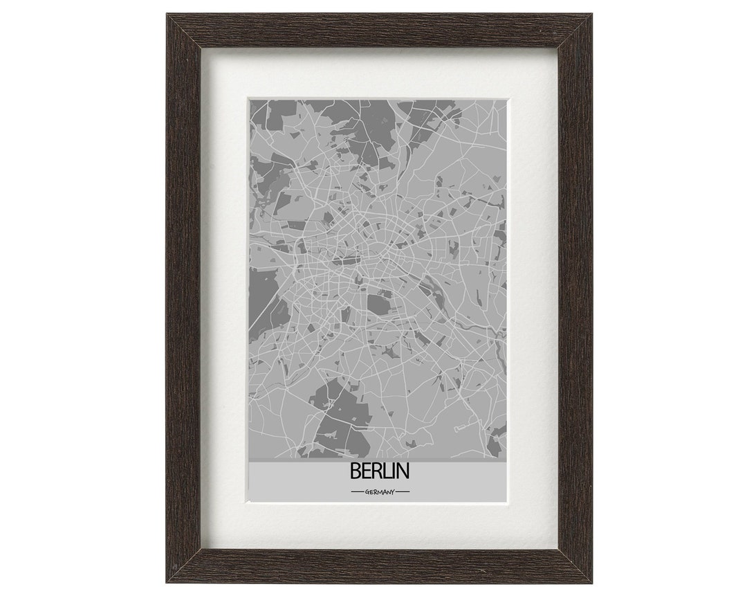 City Map Frame Berlin City Map Frame - Etsy