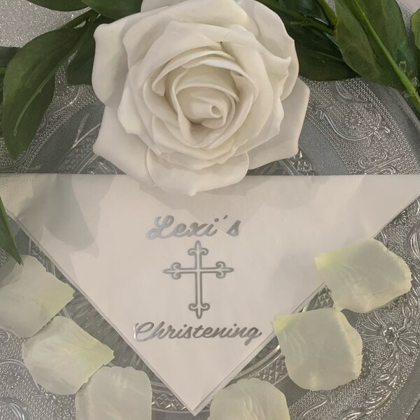 Baptism Napkins Etsy