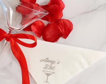 Personalized Birthday Party Napkins: Custom Age, 3-Ply, Set of 15