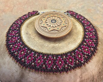 Statement necklace for women силянка з бісеру Beaded Ukrainian