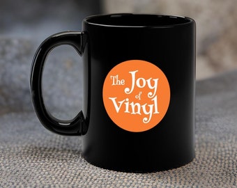 Vinyl record mug, vinyl record coffee cup, Joy of Vinyl, Vinyl records, Vinyl Memorabilia, Music lovers mug